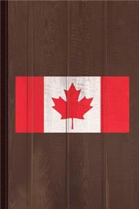 Canada Flag Journal Notebook