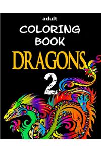 Adult Coloring Book - Dragons 2