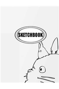 Sketchbook : Totoro 03: 120 Pages of 8.5 x 11 Blank Paper for Drawing, Doodling or Sketching (Sketchbooks)