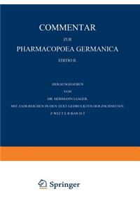 Commentar Zur Pharmacopoea Germanica