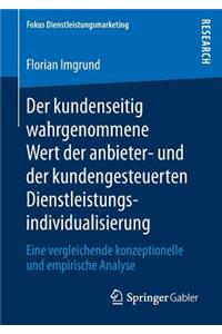 Der kundenseitig wahrgenommene Wert der anbieter- und der kundengesteuerten Dienstleistungsindividualisierung