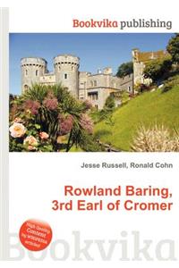 Rowland Baring, 3rd Earl of Cromer