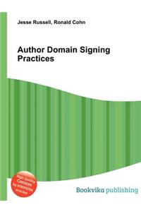 Author Domain Signing Practices