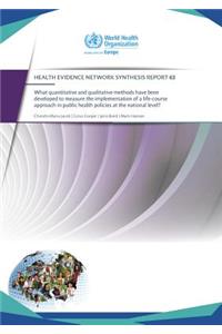 What Quantitative and Qualitative Methods Have Been Developed to Measure the Implementation of a Life-Course Approach in Public Health Policies at the National Level? (2019)