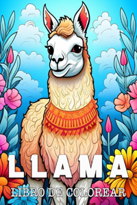 Llama Libro de Colorear