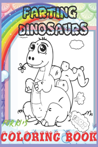 Farting Dinosaurs Coloring Book For Kids