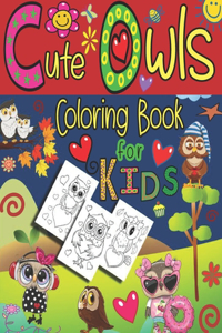 Cute Owls Coloring Book for Kids