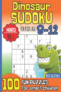 Dinosaur Sudoku for Kids Age 8-12 With Solutions