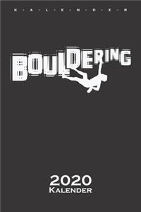 Boulderring Schriftzug im Techno style Kalender 2020