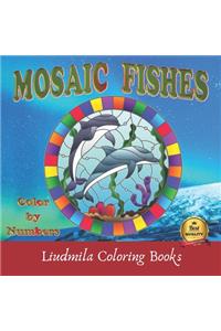 Mosaic Fishes Color by Numbers
