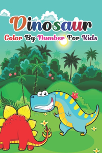 Dinosaur Color By Number For Kids