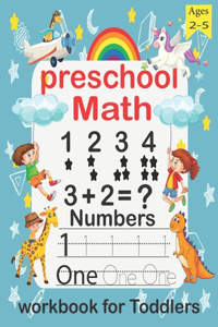 Preschool Math Workbook for Toddlers ages 2-5