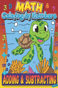 Math Coloring by Numbers Adding and Subtracting
