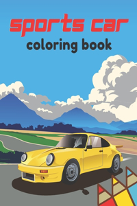 Sports Car Coloring Book