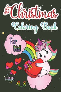 Christmas Coloring Book For Kid Age 4-8