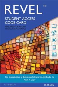 Revel for Introduction to Behavioral Research Methods -- Access Card