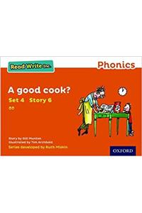 Read Write Inc. Phonics: Orange Set 4 Storybook 6 A Good Cook?