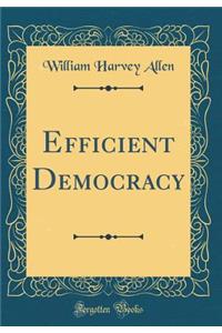 Efficient Democracy (Classic Reprint)