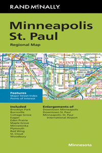 Rand McNally Folded Map: Minneapolis St. Paul Regional Map