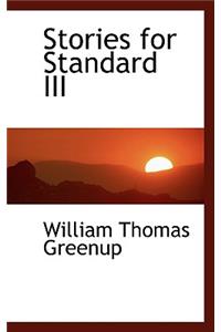 Stories for Standard III