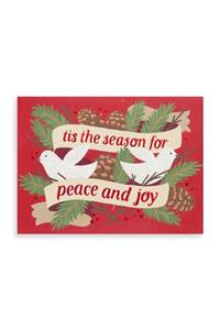 Peace and Joy Doves Holiday Glitz