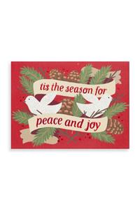 Peace and Joy Doves Holiday Glitz