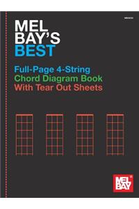 Mel Bay's Best Full-Page 4-String Chord Diagram Book