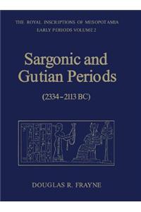 Sargonic and Gutian Periods (2234-2113 BC)