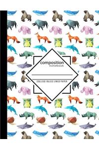 Composition Notebook College Ruled Lined Paper