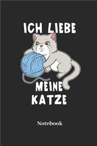 Ich Liebe Meine Katze Notebook