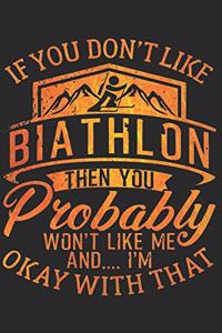 Biathlon Notizbuch
