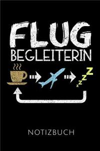 Flugbegleiterin Notizbuch