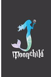 Moon Child: Mermaid Perfect Dot Grid Notebook/Journal (6x9)