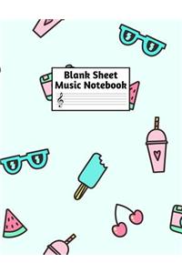 Blank Sheet Music Notebook