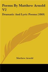 Poems By Matthew Arnold V2