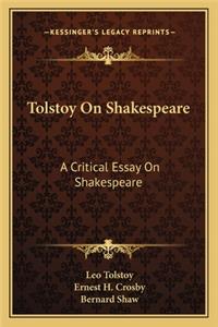 Tolstoy on Shakespeare