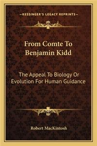 From Comte to Benjamin Kidd