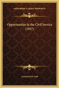 Opportunities in the Civil Service (1917)
