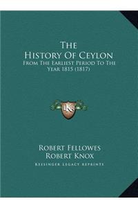 The History Of Ceylon