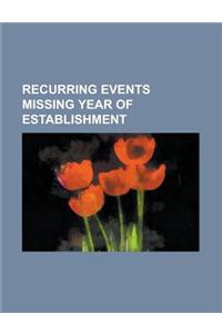 Recurring Events Missing Year of Establishment