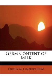 Germ Content of Milk