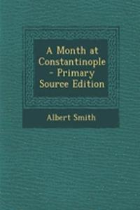 A Month at Constantinople - Primary Source Edition