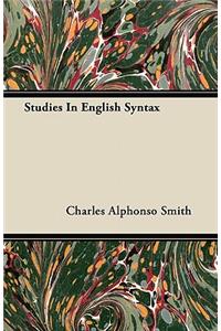 Studies In English Syntax