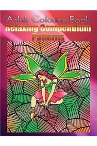 Adult Coloring Book Relaxing Compendium Patterns