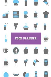 Food Planner: Weekly Meal Planner with Grocery List, 8x10 110page, Softback 52 Week for Record, (Food Planner) Vol.7: Meal Planner