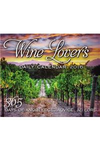 Wine Lover's Daily Calendar 2016