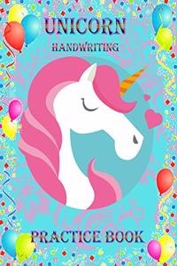 Unicorn Handwriting Practice Book