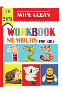 wipe clean workbook numbers for kids old 2 year