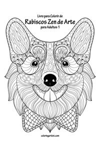 Livro para Colorir de Rabiscos Zen de Arte para Adultos 1