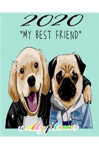 weekly planner my best friend 2020